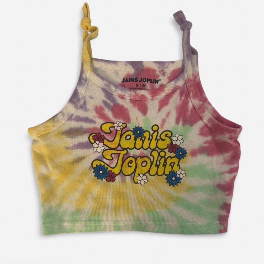 Janis Joplin Tie-Dye Crop Top